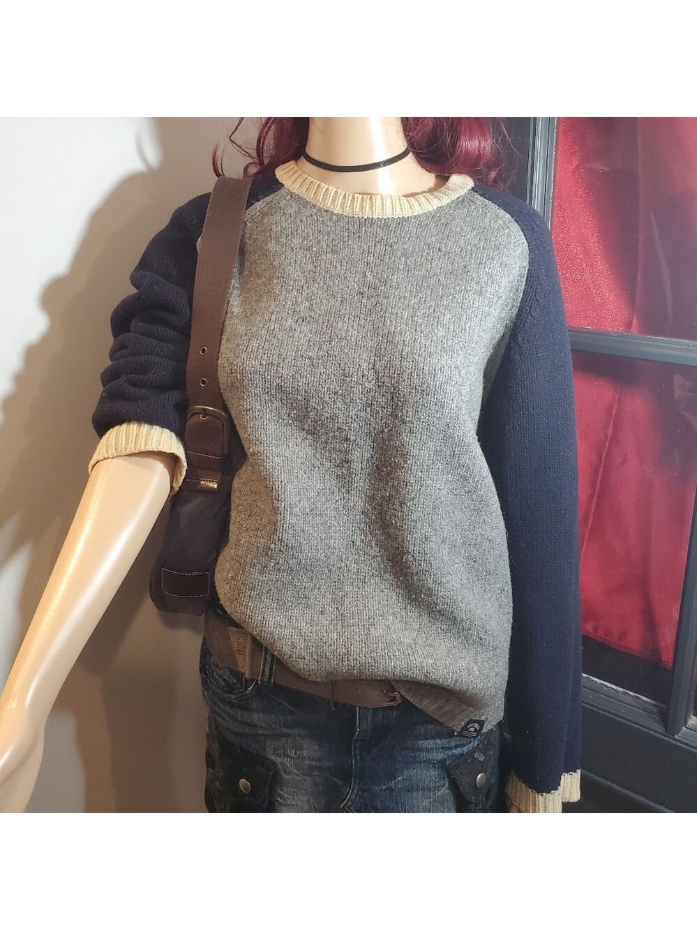 Roots Wool Casual Baseball Sweater